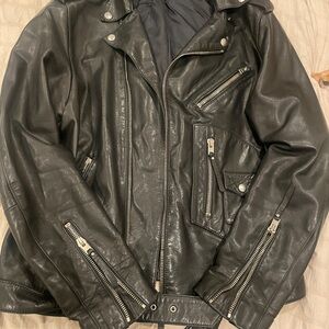 The Kooples Black Leather Jacket